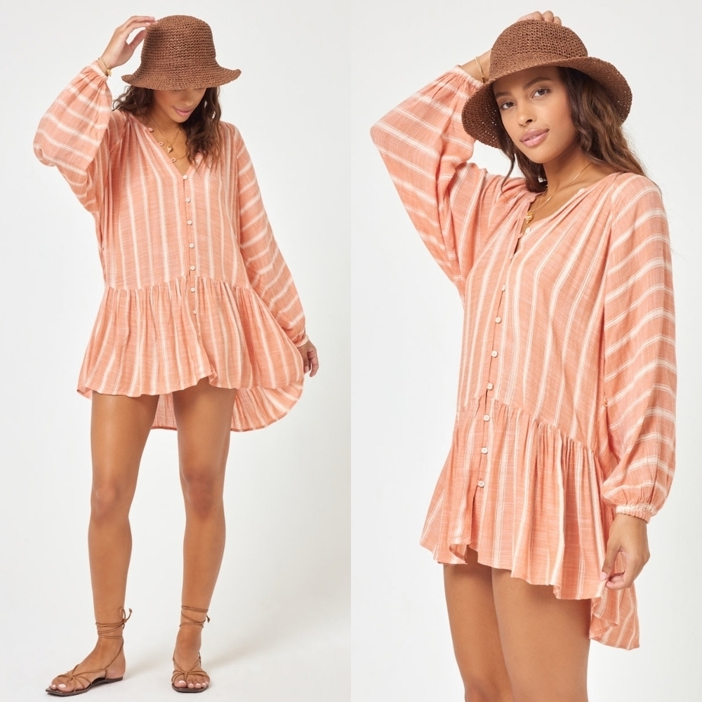 L*Space Vida Dress Poolside Stripe Clay